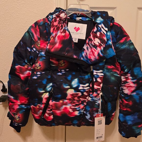 Obermeyer Isla Jacket Teen Size M 10-12, Color Bloominescense, NEW Hooded - Picture 2 of 15